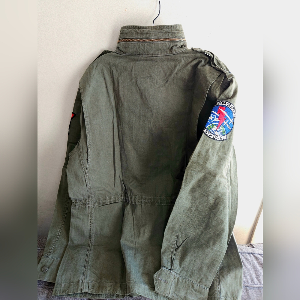 Polo Ralph Lauren Olive Military Field Jacket - Picture 2 of 3